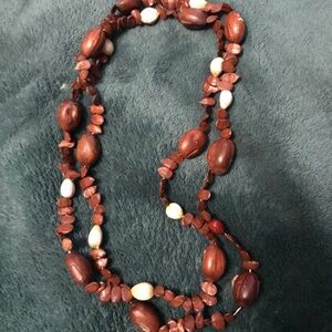 Brown beaded necklace for any occasion!
